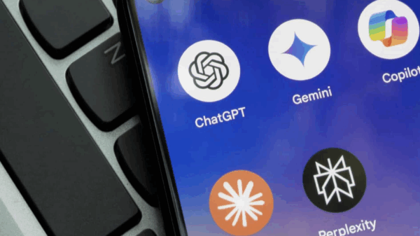 Celulares com apps de IAs