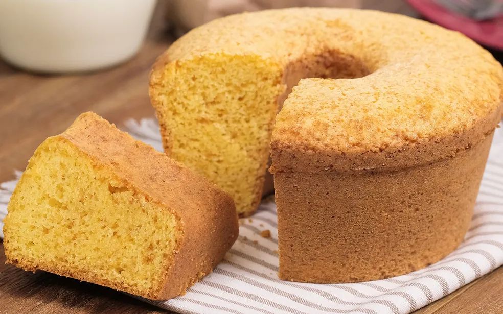 bolo de fubá sem leite