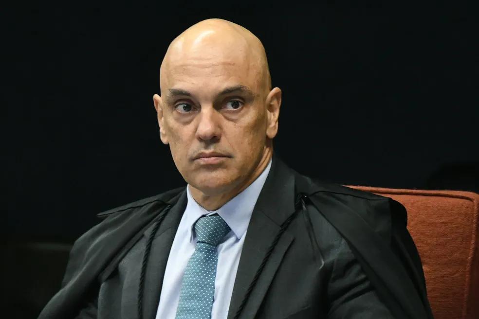 Alexandre de Moraes durante sessão no STF