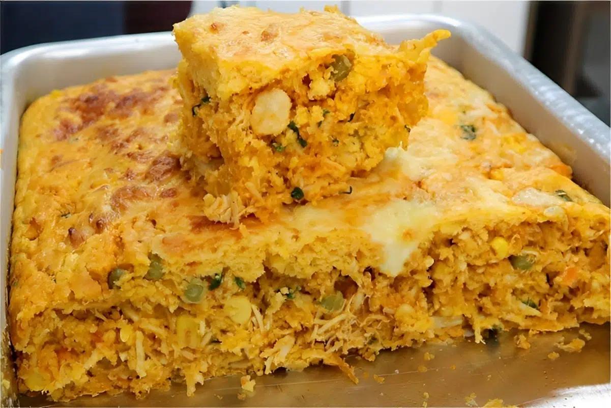 torta de frango fácil