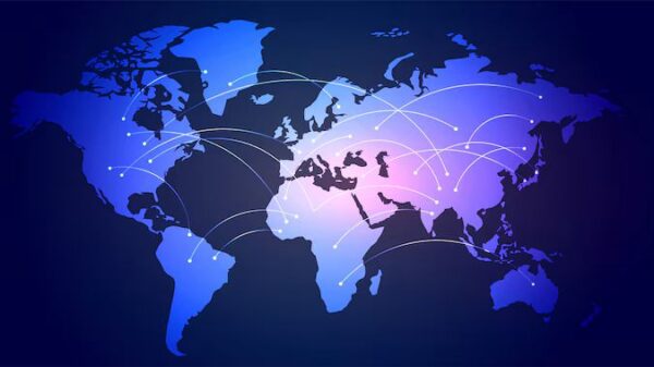 mapa com alertas de queda de internet ao redor do mundo