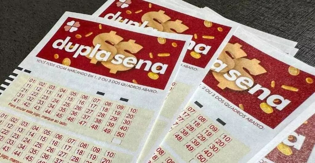 Bilhetes de jogos Dupla Sena