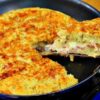 torta de frigideira com arroz