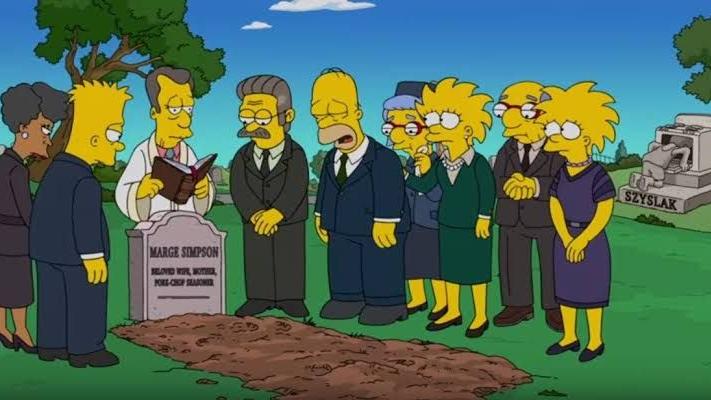 Marge morre em Os Simpsons