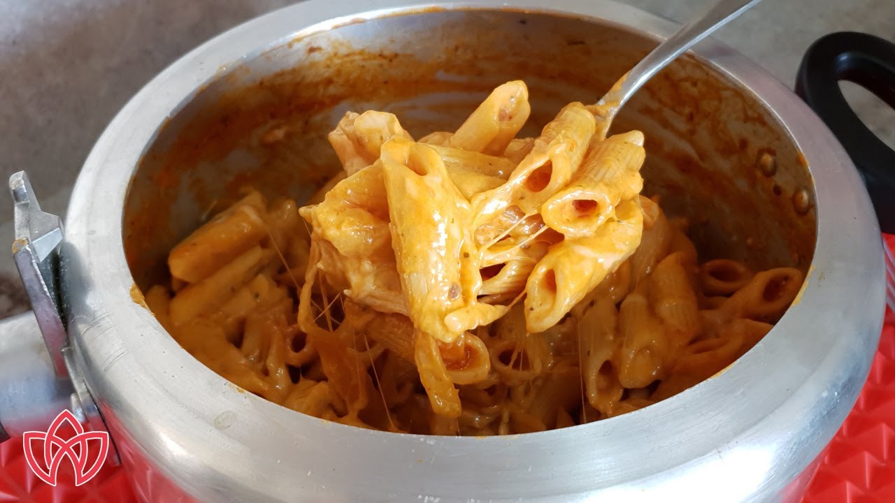 macarrão cremoso feito na panela de pressão
