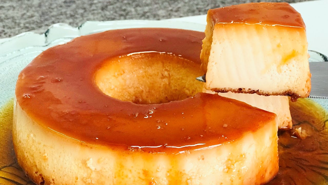 pudim de leite condensado rápido sem forno pronto para servir