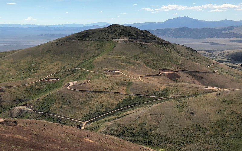 mineração de ouro no projeto Fourmile em Nevada, EUA